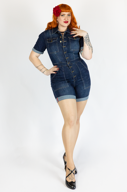 Hollywood Jumpsuit (Dark Denim)