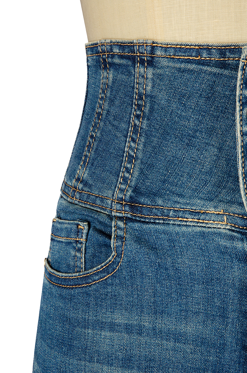 Vegas Wide Leg Denim Jean (Light Denim)