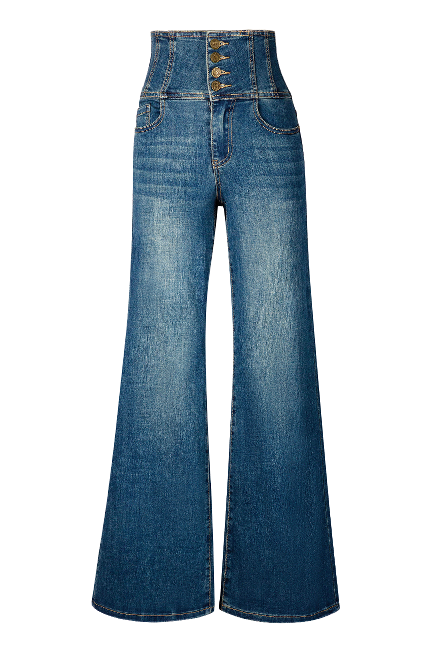Vegas Wide Leg Denim Jean (Light Denim)