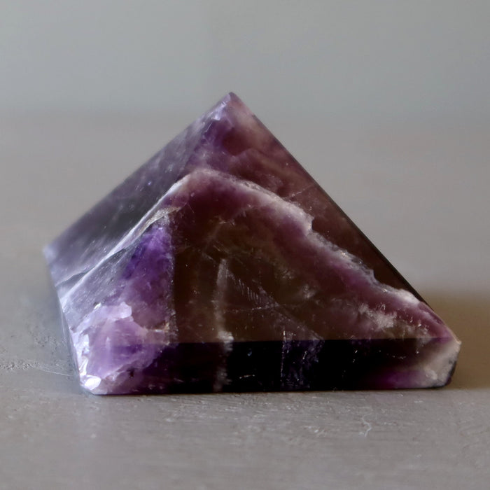 chevron amethyst pyramid