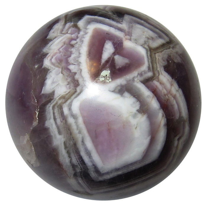 chevron amethyst sphere
