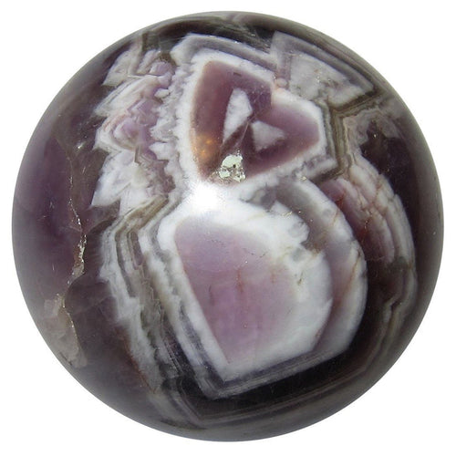 chevron amethyst sphere