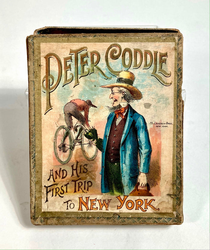 Antique 1890's PETER CODDLE & His First Trip To New York CARD GAME, McLoughlin Bros.