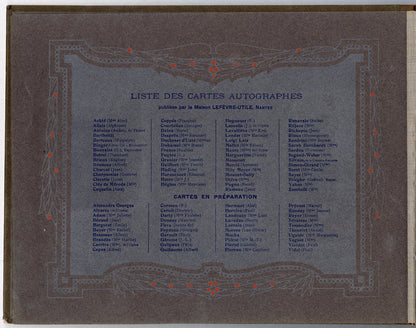 Antique Lefevre Utile Biscuits Celebrity Card Album, Art Nouveau PDF ONLY
