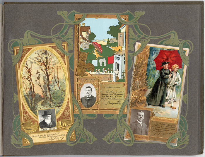 Antique Lefevre Utile Biscuits Celebrity Card Album, Art Nouveau PDF ONLY