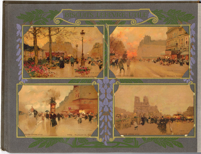 Antique Lefevre Utile Biscuits Celebrity Card Album, Art Nouveau PDF ONLY