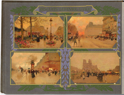 Antique Lefevre Utile Biscuits Celebrity Card Album, Art Nouveau PDF ONLY