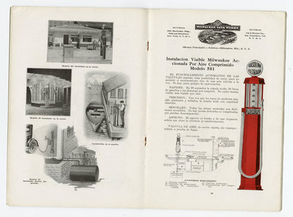 Antique Spanish TANQUES, BOMBAS Y ACCESORIOS CATALOG, Oil Pump, Tanks