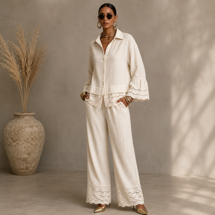 Aria™ Embroidered Co-Ord Set