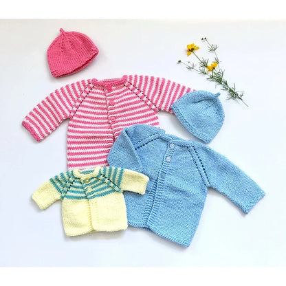 Baby Sweaters, Hat and Blankets Pattern from Yankee Knitter