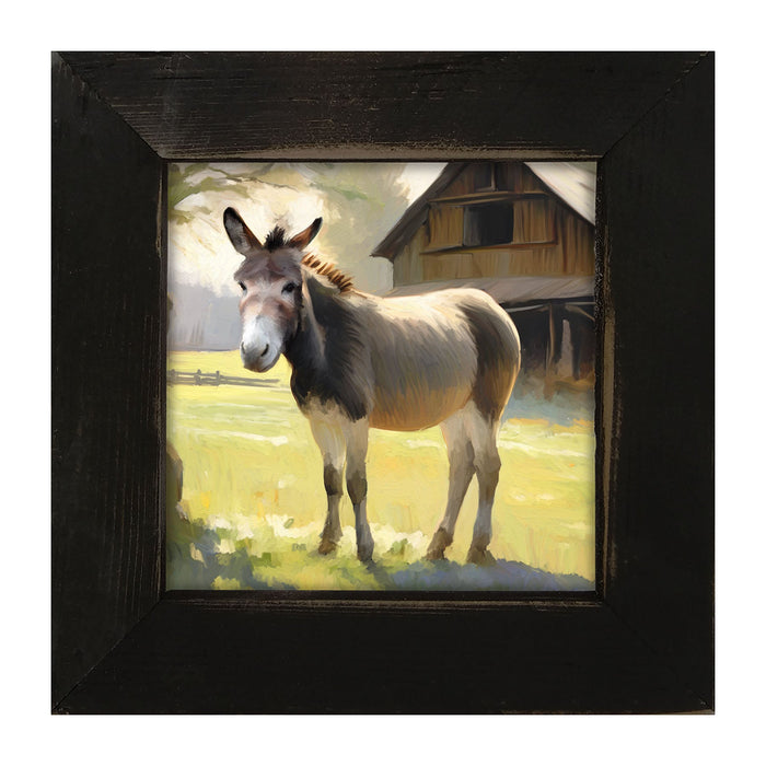 Barn Donkey - Framed Art