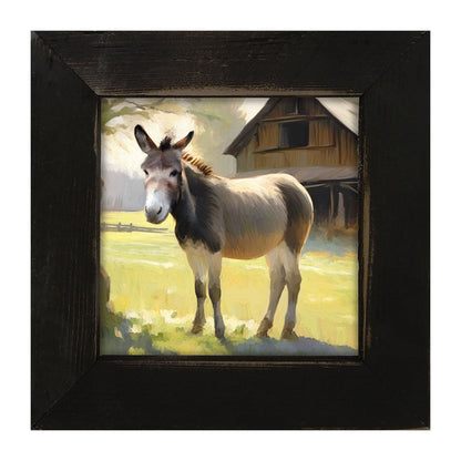Barn Donkey - Framed Art