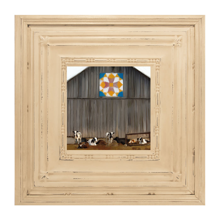 Barn-quilted with cows