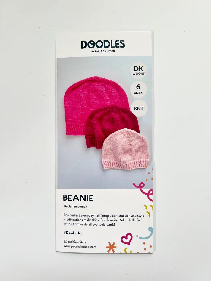 Base Doodle Beanie - DK - Pattern Brochure from Pacific Knit Co.