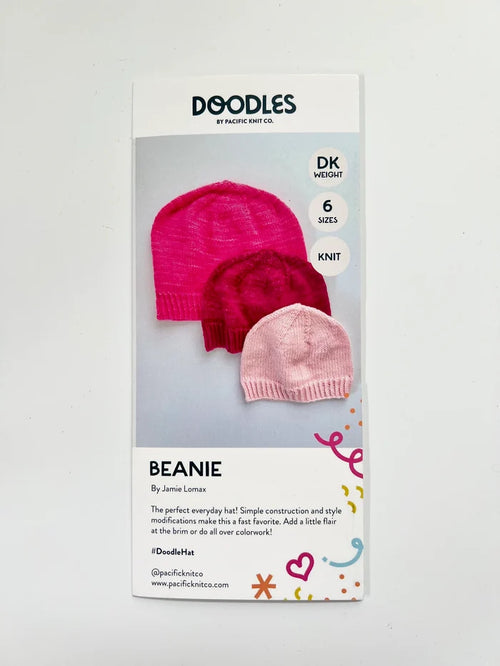 Base Doodle Beanie - DK - Pattern Brochure from Pacific Knit Co.
