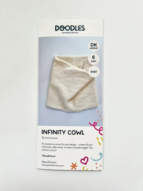 Base Doodle Infinity Cowl - DK - Pattern Brochure by Pacific Knit Co