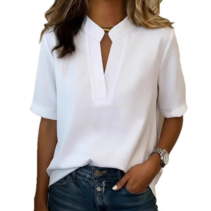Bella relaxed short-sleeve blouse