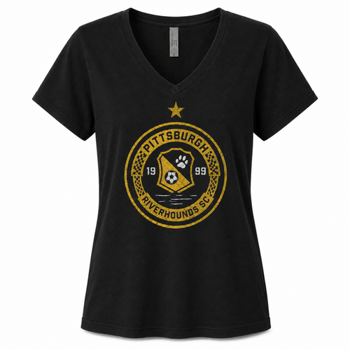 Big Badge Star Women's V-neck Shirt