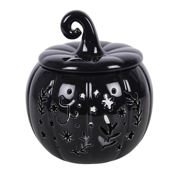 Black Folk Pumpkin Oil Burner and Wax Warmer 🇬🇧