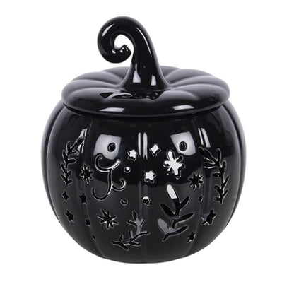 Black Folk Pumpkin Oil Burner and Wax Warmer 🇬🇧