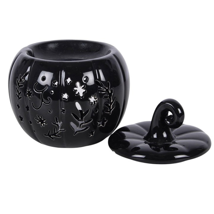 Black Folk Pumpkin Oil Burner and Wax Warmer 🇬🇧