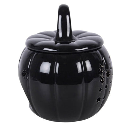 Black Folk Pumpkin Oil Burner and Wax Warmer 🇬🇧