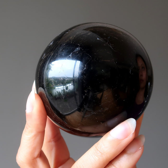 black tourmaline sphere