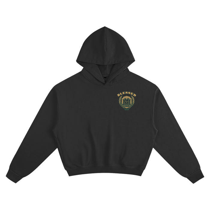 "BLESSED" Boxy Hoodie - Memento Mori Clothing