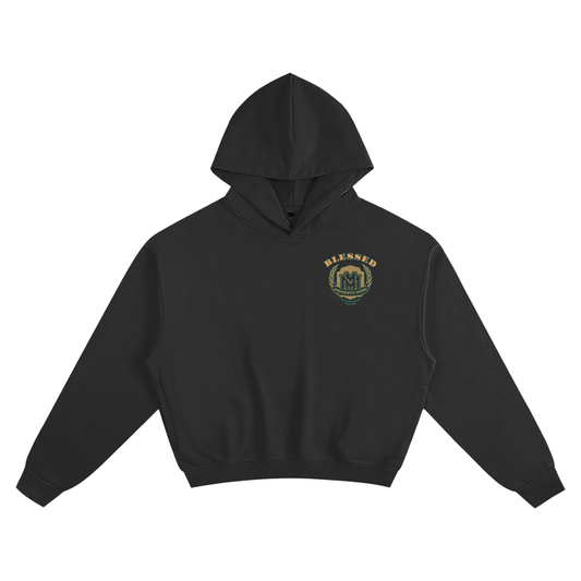 "BLESSED" Boxy Hoodie - Memento Mori Clothing
