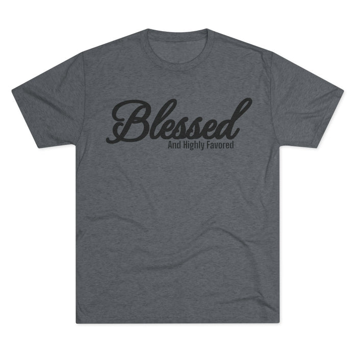 Blessed Unisex Tri-Blend Crew Tee - Memento Mori Clothing