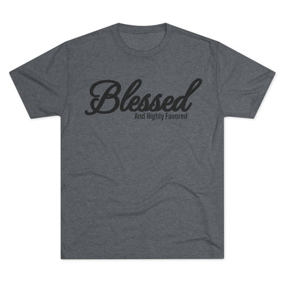 Blessed Unisex Tri-Blend Crew Tee - Memento Mori Clothing