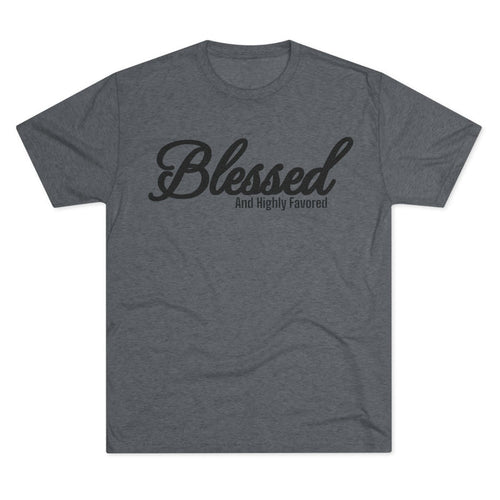 Blessed Unisex Tri-Blend Crew Tee - Memento Mori Clothing