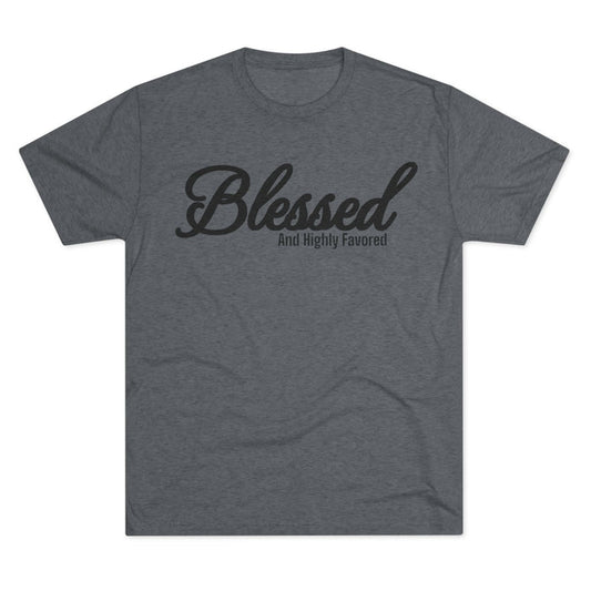 Blessed Unisex Tri-Blend Crew Tee - Memento Mori Clothing