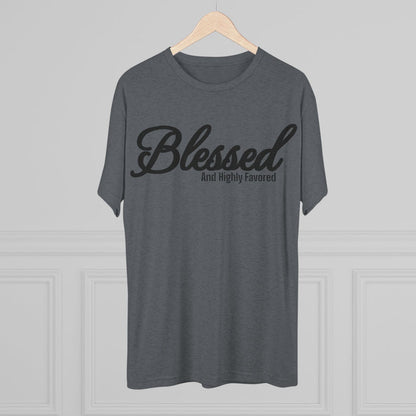 Blessed Unisex Tri-Blend Crew Tee - Memento Mori Clothing