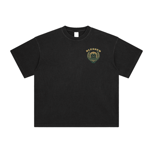 BLESSED Washed T-Shirt - Memento Mori Clothing