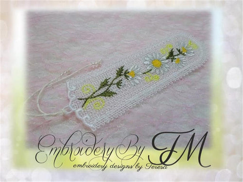 Bookmark daisy / 5x7 hoop
