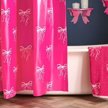 Bow Print Shower Curtain 🇬🇧