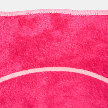 Bow Print Velvet Bath Mat - Hot Pink 🇬🇧