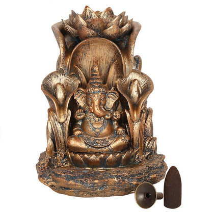 Bronze Ganesh Backflow Incense Burner 🇬🇧