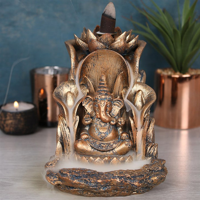 Bronze Ganesh Backflow Incense Burner 🇬🇧