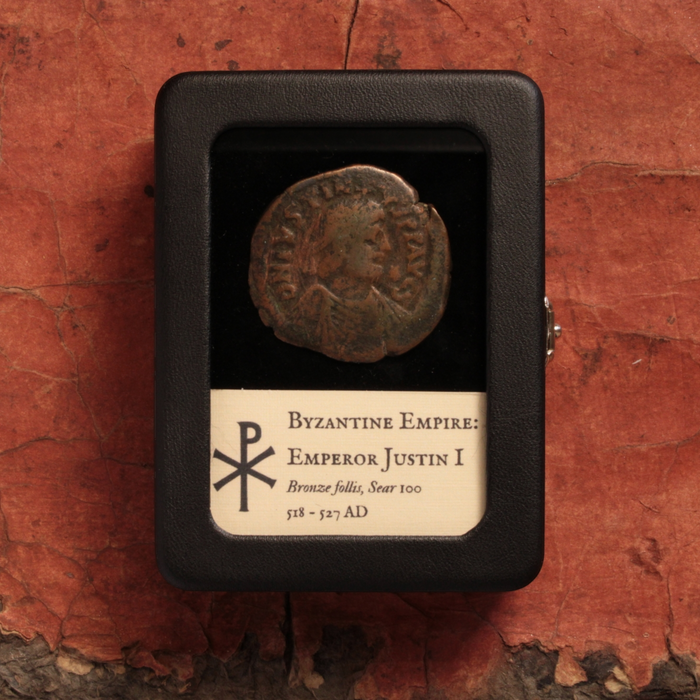 Byzantine Empire, Emperor Justin I, Large Bronze Follis - 518 to 527 CE - Byzantine Empire