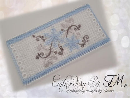 Candle corset snowflakes / 5x7 hoop