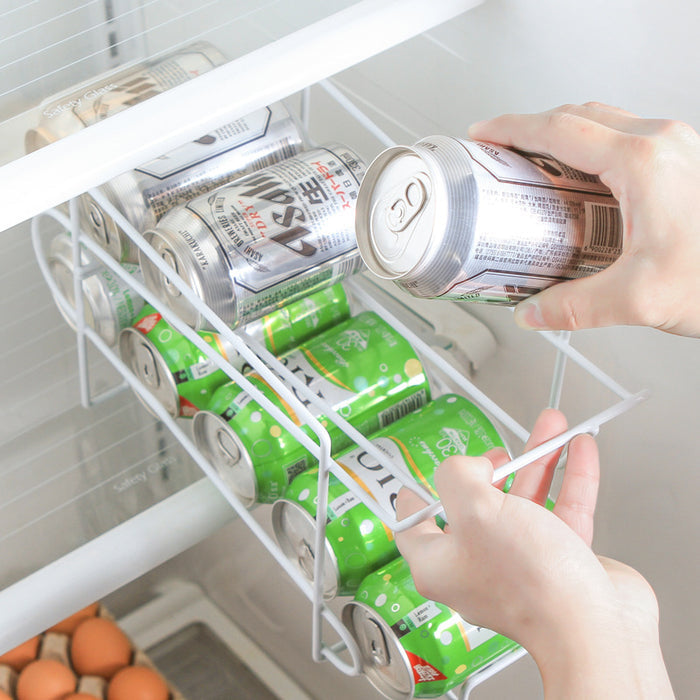 Cans Coke kitchen storage rack double-layer finishing shelf desktop storage rack 🇨🇳