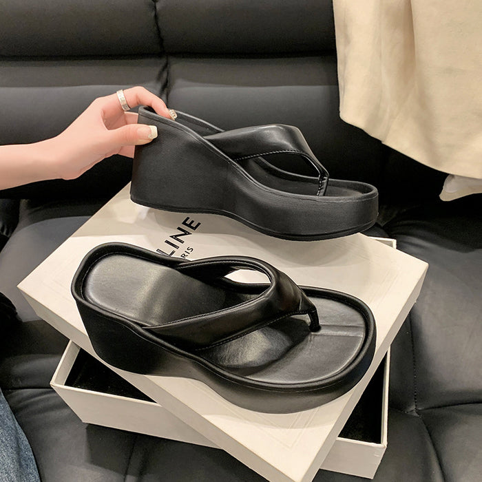 Capri thick platform wedge sandal