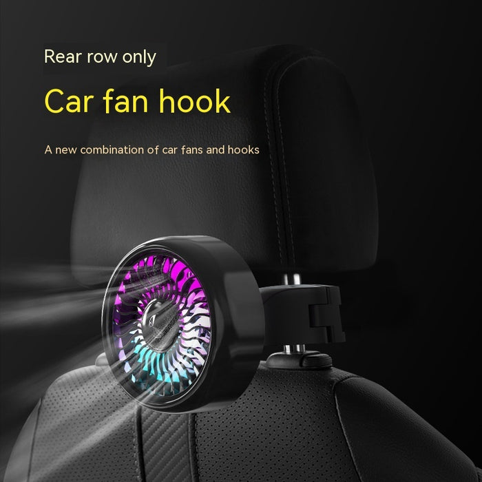 Car Fan Rear Seat USB Hook Electric Fan 🇨🇳