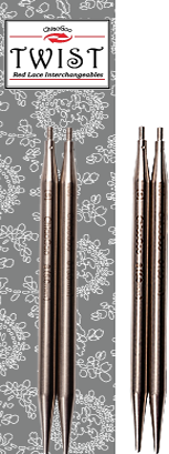 ChiaoGoo 4” Red Lace Twist Interchangeable Needle Tip