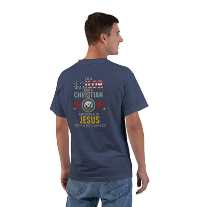 Christian Sailor T-Shirt, Nautical Spirit Tee, Faith-Inspired Short Sleeve, Perfect for Christian Holidays, Gift for Sailors, Ocean [...]