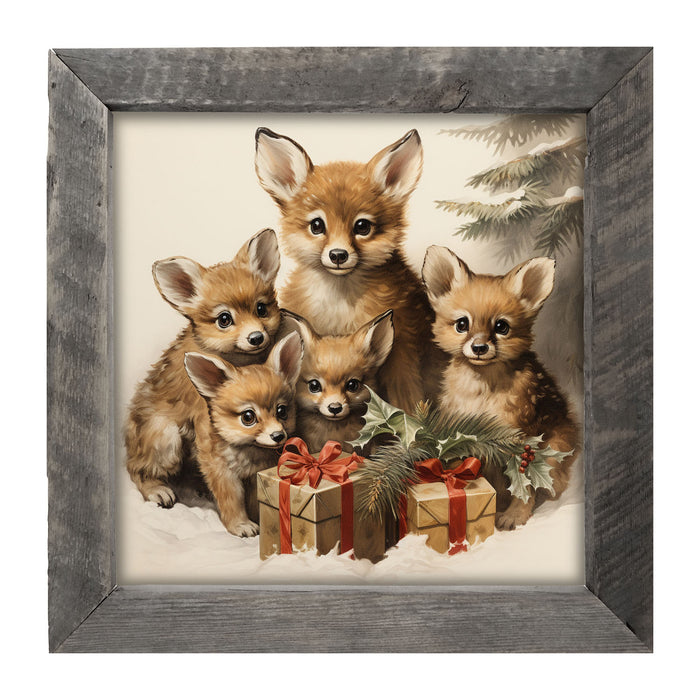 Christmas Foxes