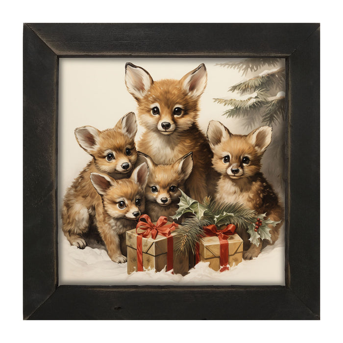 Christmas Foxes