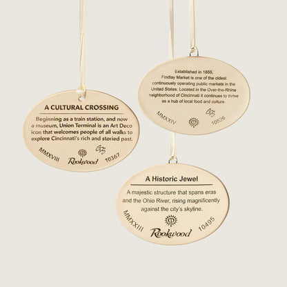 City Scene Ornament Trio, Sencha